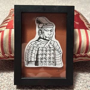 Original Hand Drawn Artwork by Jennifer Noran aka JennyKat - Clay Warrior.